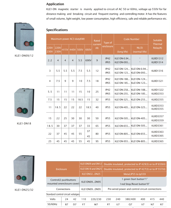 Hot Sell AC Contactor Magnetic Starter