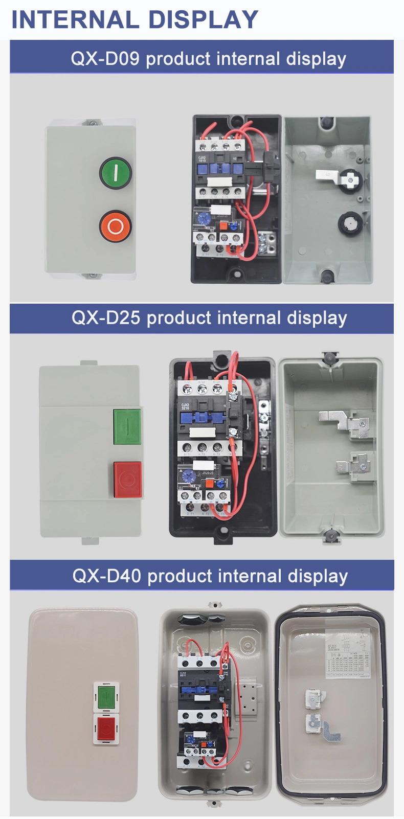 7.5kw 11kw Dol Magnetic Three Phase Motor Starter with Factory Price