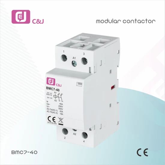 Fabrication d'alimentation BMC7-63 4p 63A contacteur AC DC domestique contacteur modulaire