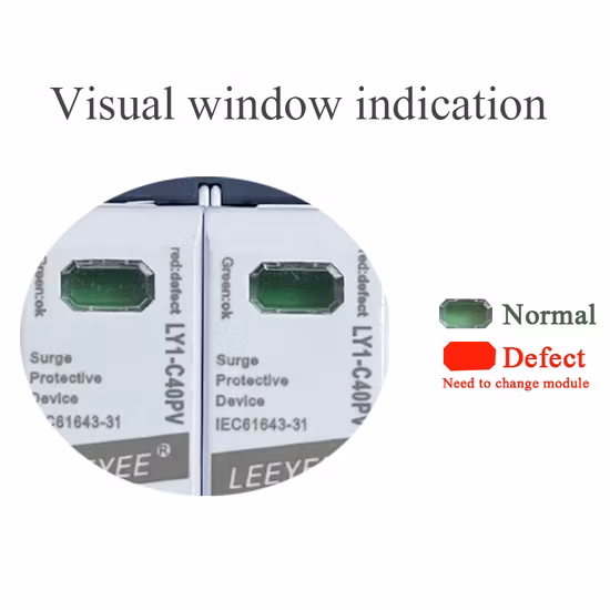 2p 1000V DC 40ka MOV Classe II Rail DIN DC Dispositif de protection contre les surtensions solaires