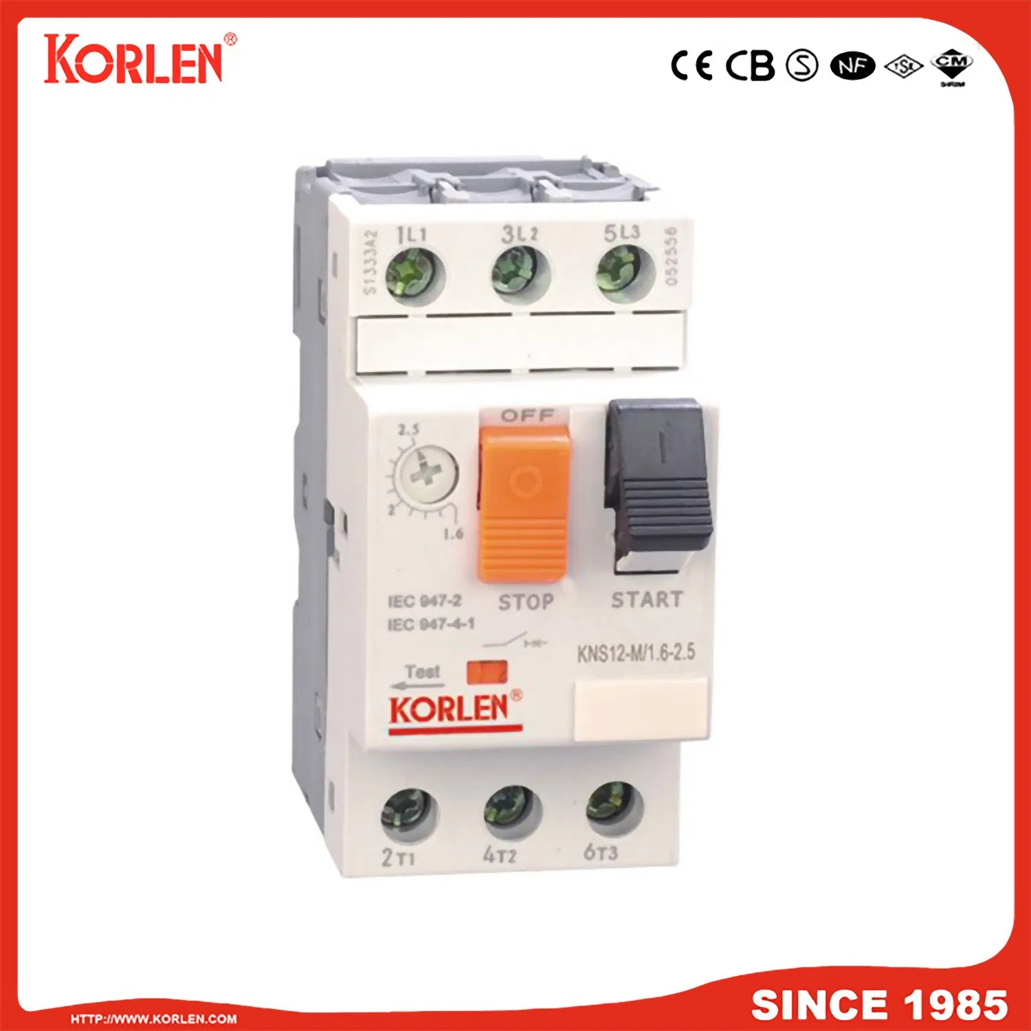 Démarreur magnétique de moteur triphasé Kns12